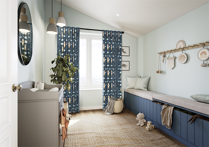 Blast Off, Spacebound - Made to Measure Curtains - Image 7